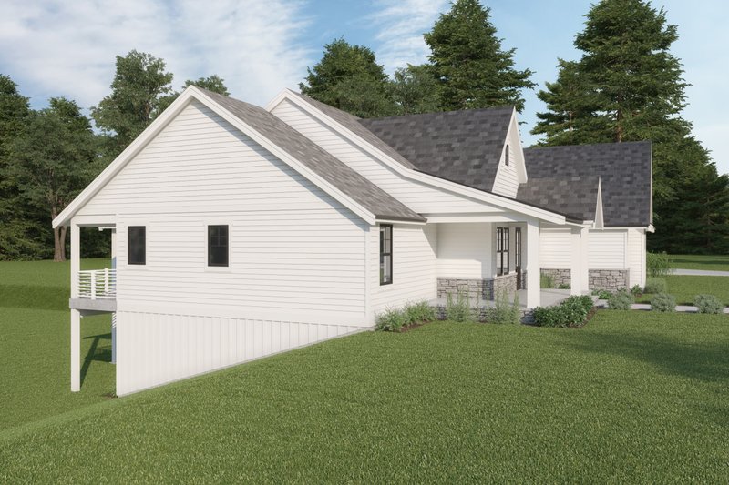 House Plan Design - Exterior - Other Elevation 1 for Farmhouse House Plan #1070-116 - 4 bed, 3.5 bath