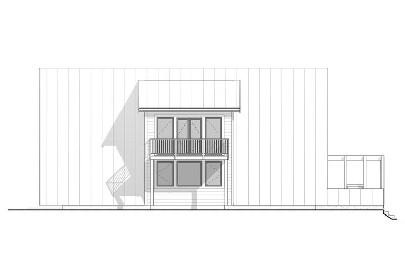 Dream House Plan - Exterior - Other Elevation 1 for Cabin House Plan #1086-1 - 2 bed, 1.5 bath