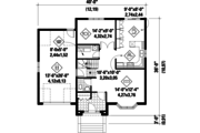 European Style House Plan - 4 Beds 1 Baths 2063 Sq/Ft Plan #25-4687 