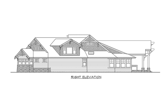 Exterior - Other Elevation 4 for Craftsman House Plan #132-207 - 3 bed, 2.5 bath