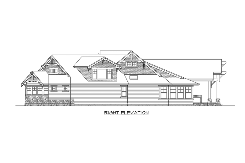 Dream House Plan - Exterior - Other Elevation 4 for Craftsman House Plan #132-207 - 3 bed, 2.5 bath