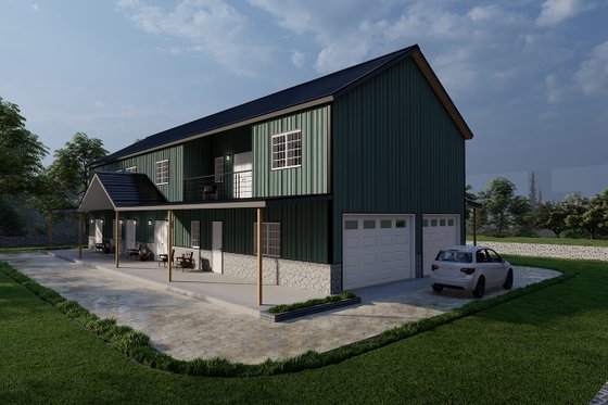 Exterior - Other Elevation for Barndominium House Plan #1107-19 - 6 bed, 4 bath