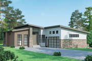 Contemporary Style House Plan - 3 Beds 2 Baths 1665 Sq/Ft Plan #1100-89 Exterior 