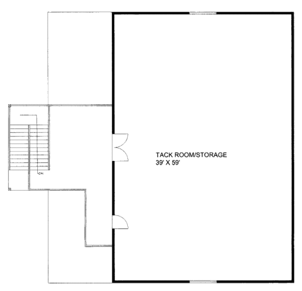 House Blueprint - Country Floor Plan - Upper Floor Plan #117-662