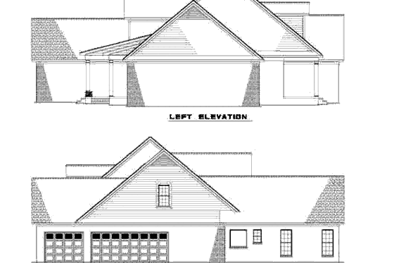 Exterior - Other Elevation for Ranch House Plan #17-2050 - 5 bed, 5 bath