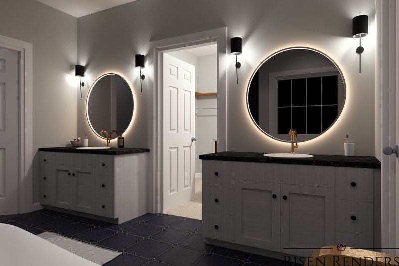 Home Plan - Interior - Master Bathroom 1 for Farmhouse House Plan #513-2172 - 3 bed, 4 bath