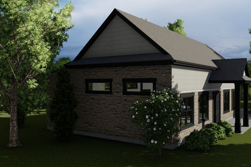 Dream House Plan - Exterior - Other Elevation 2 for European House Plan #1060-73, 0 bath