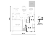 Contemporary Style House Plan - 3 Beds 2.5 Baths 1686 Sq/Ft Plan #20-2573 