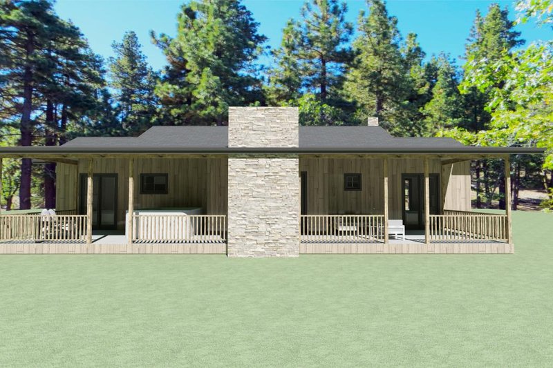 House Blueprint - Photo 8 for Farmhouse House Plan #1109-14 - 2 bed, 3 bath