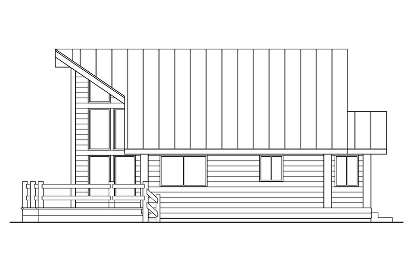 Home Plan - Exterior - Other Elevation 1 for Contemporary House Plan #124-439 - 3 bed, 2 bath