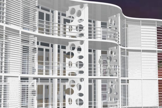 Exterior - Outdoor Living for Contemporary House Plan #535-18 - 9 bed, 9 bath