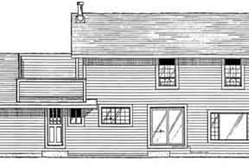 Home Plan - Exterior - Rear Elevation for Traditional House Plan #126-119 - 4 bed, 2.5 bath