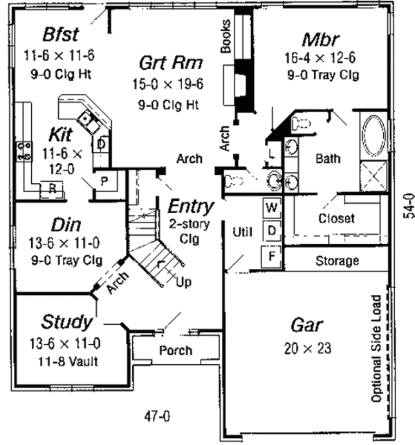 Traditional Floor Plan - Main Floor Plan #329-258