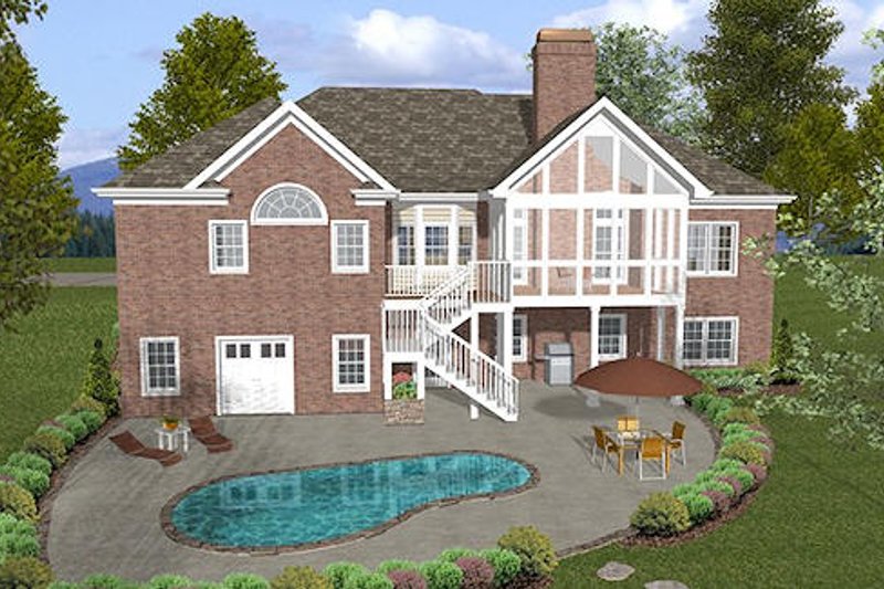 Dream House Plan - Exterior - Outdoor Living for Southern House Plan #56-579 - 4 bed, 2.5 bath