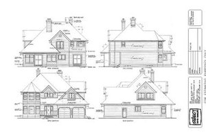 Exterior - Rear Elevation for Victorian House Plan #47-218 - 4 bed, 2.5 bath