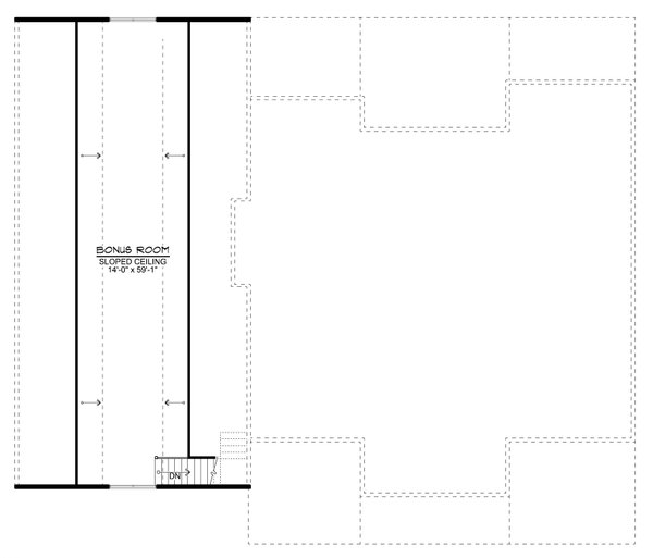 Architectural House Design - Floor Plan - Upper Floor for Ranch House Plan #1064-510 - 4 bed, 3 bath