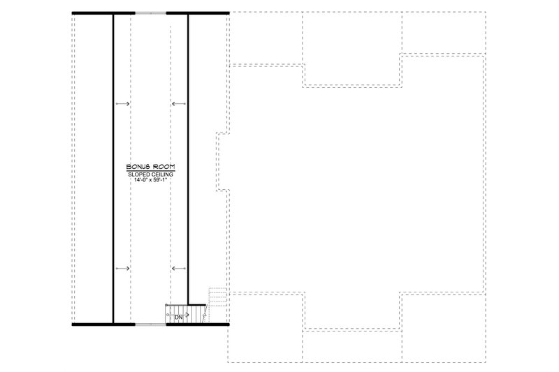 Architectural House Design - Floor Plan - Upper Floor for Ranch House Plan #1064-510 - 4 bed, 3 bath