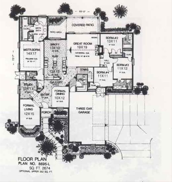 Colonial Floor Plan - Main Floor Plan #310-850