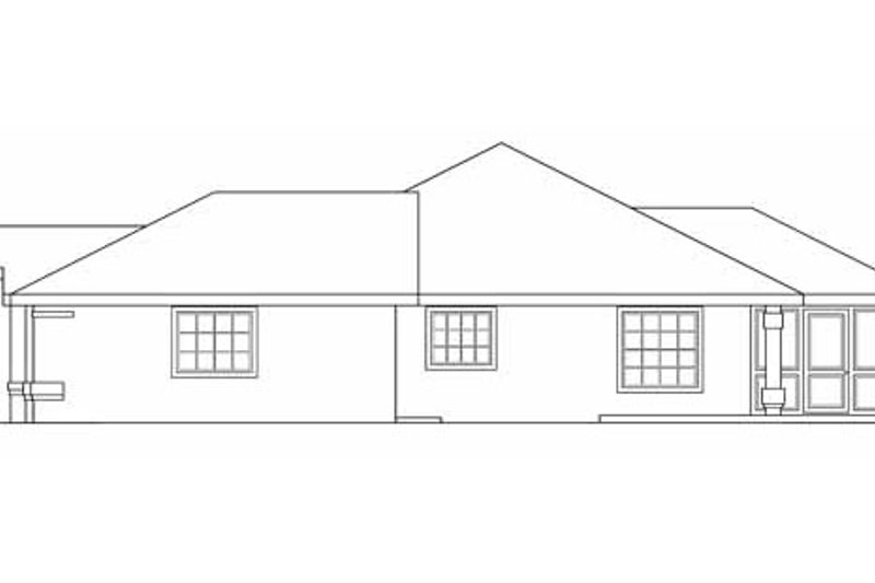Home Plan - Exterior - Other Elevation 1 for Mediterranean House Plan #124-253 - 3 bed, 2 bath