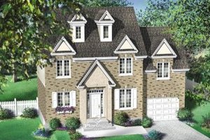 Colonial Exterior - Front Elevation Plan #25-4160