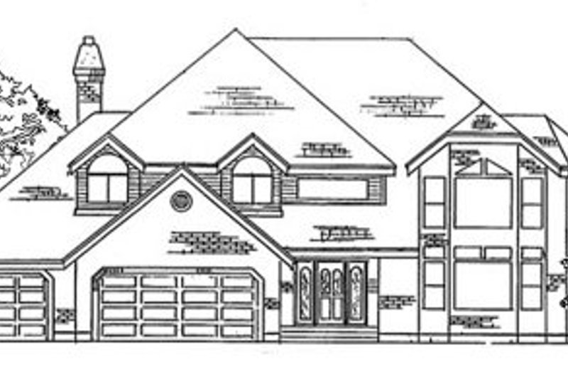 Dream House Plan - Traditional Exterior - Front Elevation Plan #5-195