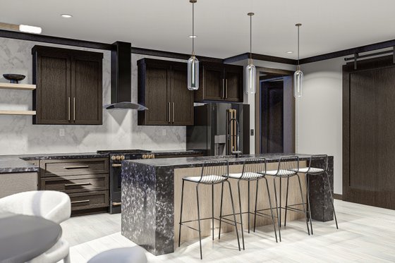 Interior - Kitchen for Modern House Plan #455-296 - 3 bed, 2 bath