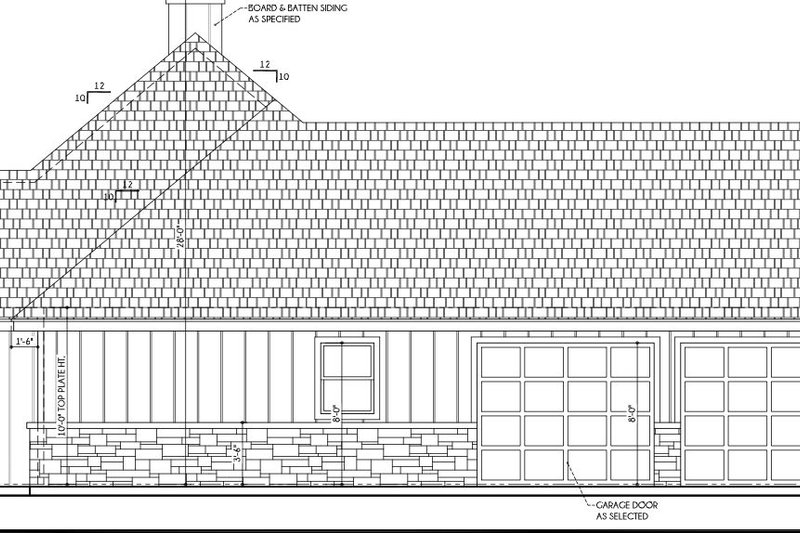 Home Plan - Exterior - Other Elevation for Craftsman House Plan #1110-9 - 4 bed, 3 bath
