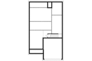 Floor Plan - Lower Floor for Traditional House Plan #81-13634 - 3 bed, 2 bath