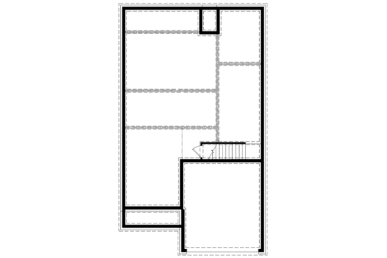 Floor Plan - Lower Floor for Traditional House Plan #81-13634 - 3 bed, 2 bath