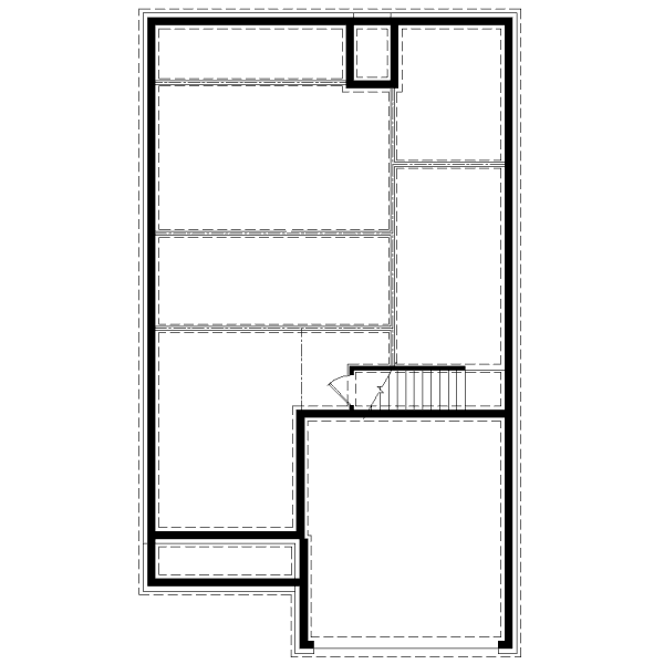 Traditional Floor Plan - Lower Floor Plan #81-13634
