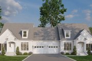 European Style House Plan - 3 Beds 2.5 Baths 3366 Sq/Ft Plan #17-2009 Exterior 