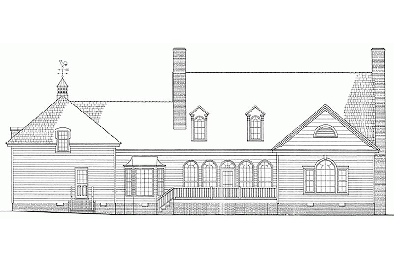 Architectural House Design - Exterior - Front Elevation for Southern House Plan #137-149 - 4 bed, 3 bath