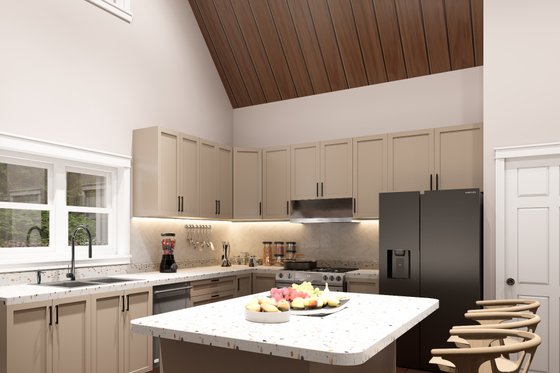 Interior - Kitchen 1 for Country House Plan #932-1350 - 3 bed, 2 bath