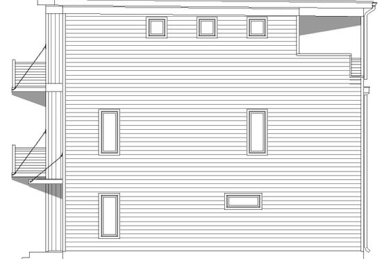Exterior - Other Elevation 1 for Contemporary House Plan #932-243 - 3 bed, 3 bath