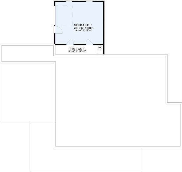 House Design - Southern Floor Plan - Lower Floor Plan #17-168
