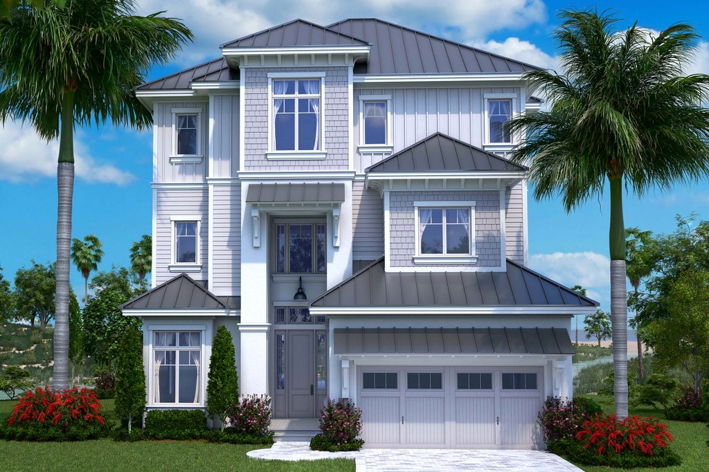 Beach Style House Plan 5 Beds 5 5 Baths 6824 Sq Ft Plan Beach Style House Plan 5 Beds 5 5 Baths 6824 Sq Ft Plan