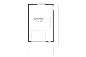 Floor Plan - Main Floor for Traditional House Plan #18-9275, 0 bath