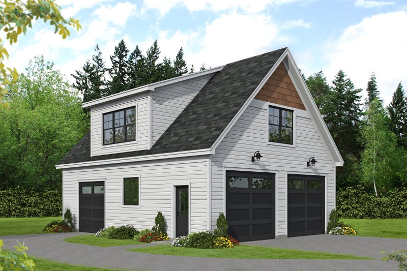 House Blueprint - Southern Exterior - Front Elevation Plan #932-1291