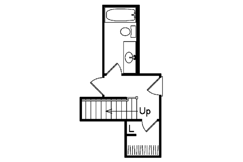 Dream House Plan - Floor Plan - Lower Floor for Traditional House Plan #57-157 - 3 bed, 2 bath