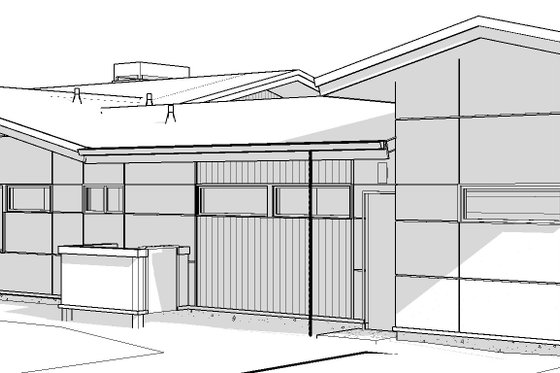 Exterior - Other Elevation for Modern House Plan #895-171 - 4 bed, 3.5 bath