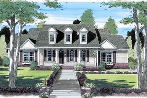 Country Exterior - Front Elevation Plan #312-598
