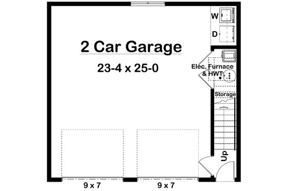 Floor Plan - Main Floor for Traditional House Plan #126-174 - 1 bed, 1 bath