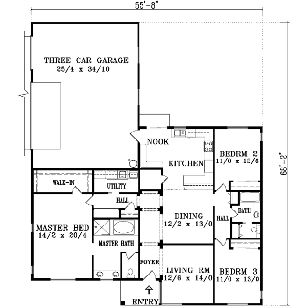 Floor Plan - Main Floor Plan #1-1385