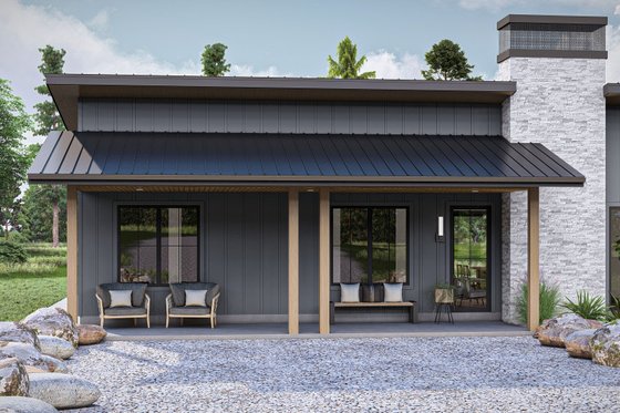 Exterior - Outdoor Living for Modern House Plan #455-470 - 3 bed, 2.5 bath