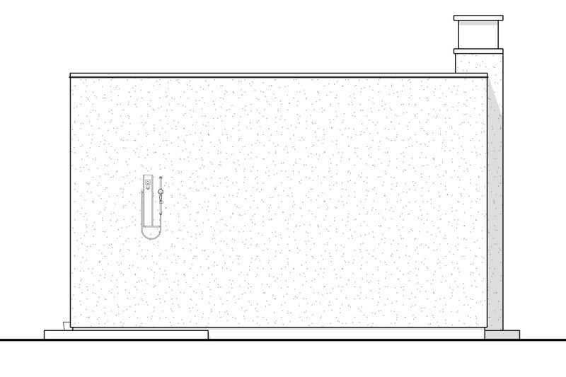 House Plan Design - Exterior - Other Elevation 1 for Contemporary House Plan #1114-108, 1 bath