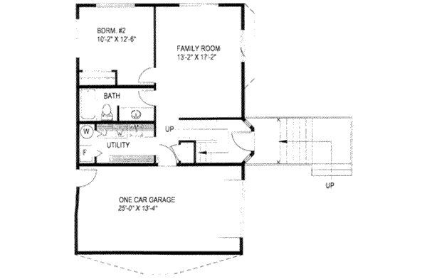 House Design - Modern Floor Plan - Lower Floor Plan #117-200