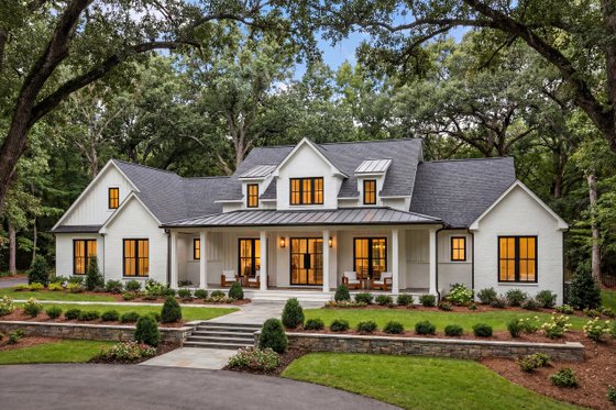 Exterior - Front Elevation 9 for Farmhouse House Plan #430-421 - 3 bed, 3.5 bath