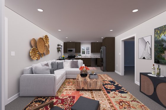 Interior - Family Room for Farmhouse House Plan #1060-244 - 2 bed, 1 bath