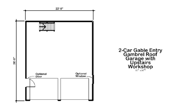 Floor Plan - Main Floor for Farmhouse House Plan #312-743, 0 bath