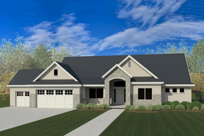 Craftsman Style House Plan - 7 Beds 5 Baths 4687 Sq/Ft Plan #920-45